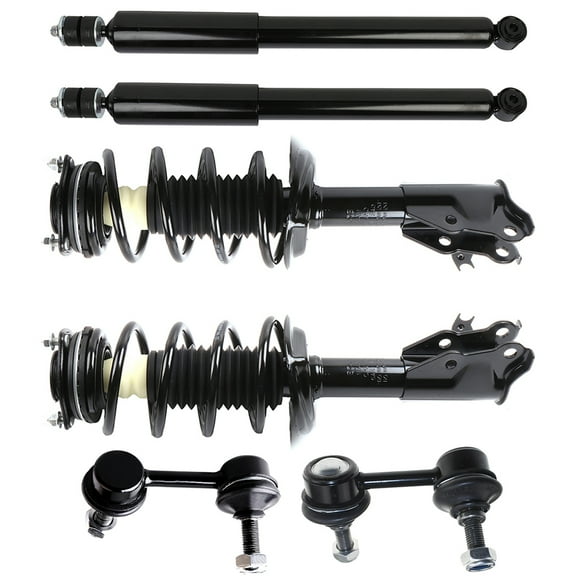 CCIYU Front Strut Spring Assembly Control Arm and Ball Joint Assembly 2006-2011 for Acura CSX/2006-2011 for Honda Civic Complete Suspension Kit Fits replace for K80768