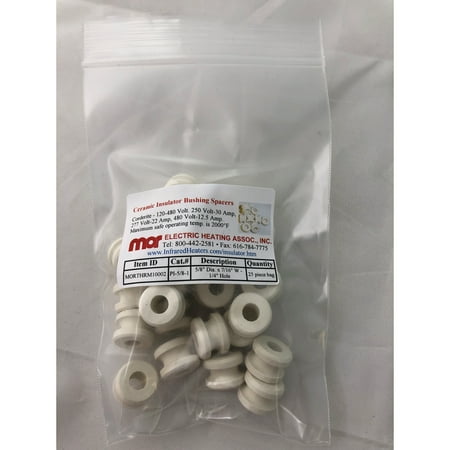 

PI-5/8-1 1/4inID CeramicInsulator 25pcs