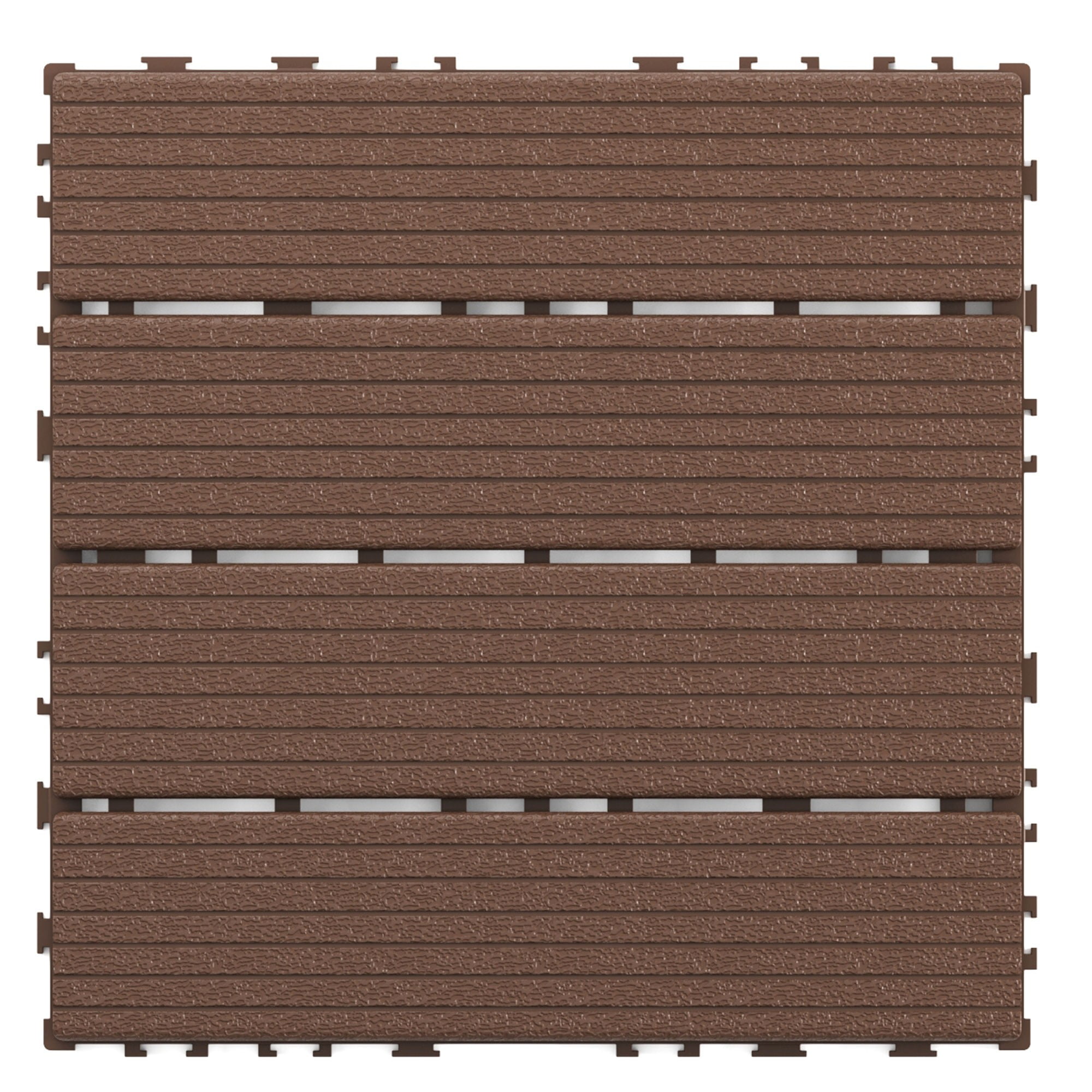 Achim OutdoorZ Interlocking Wood Deck Tiles - Honey Oak - 27 Tiles