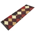 thumbnail image 6 of Ryvnso Brown Checkered Plaid Pattern Bedroom Runner Rug 2'x6' Hallway Area Carpet Non Slip Entryway Mat with Tassels, 6 of 8