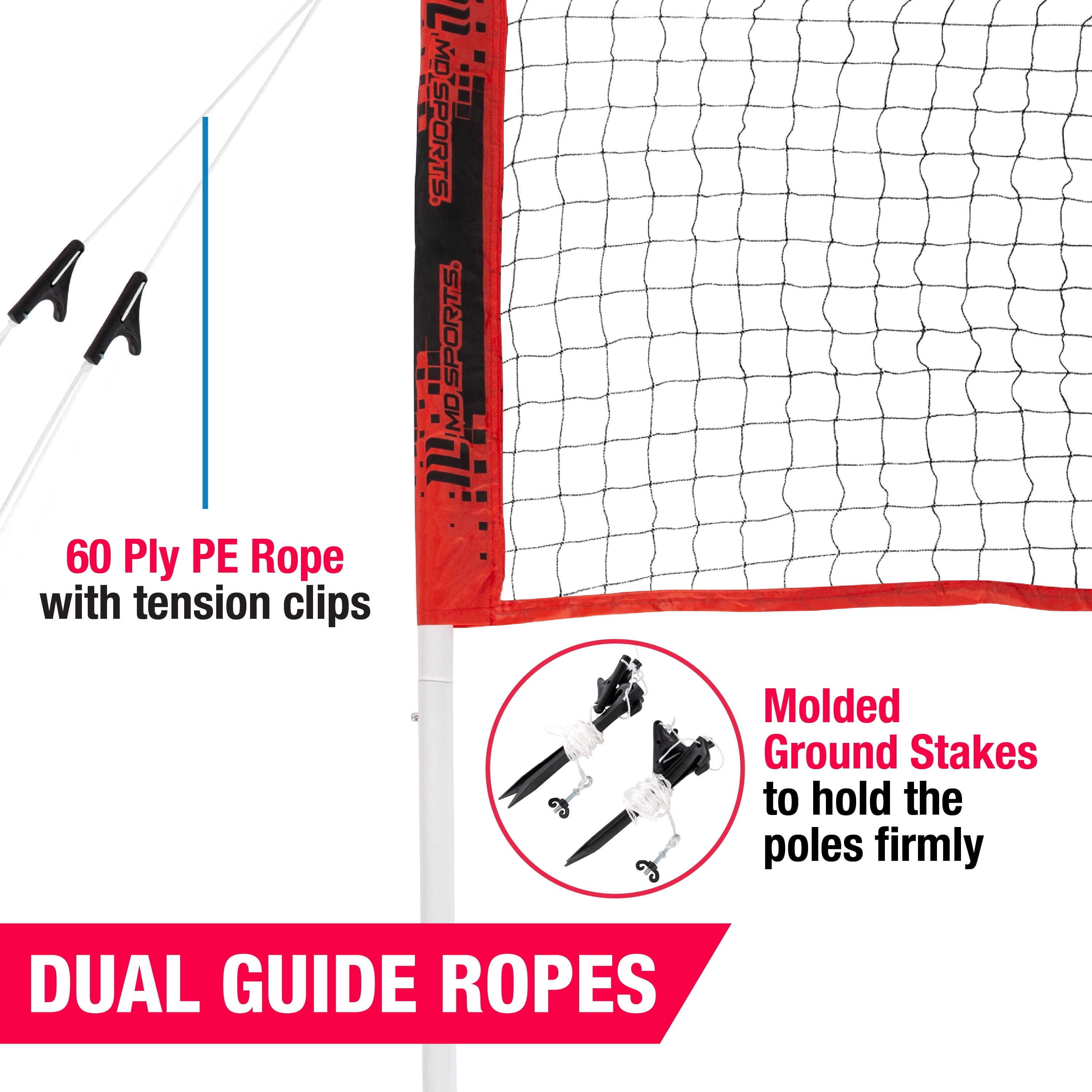 Competitor Volleyball and Badminton Combo Set by MD Sports