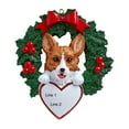 thumbnail image 4 of Ornaments by Elves Personalized Corgi Christmas Wreath Ornament 2024 Dog Lover Decoration .25lbs, 4 of 10
