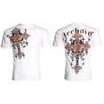 thumbnail image 2 of ARCHAIC by AFFLICTION White GODFREY Cross Short Sleeve Slim Fit Y2K T-shirt NWT, 2 of 8