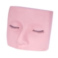 thumbnail image 4 of Cabeza de maniquí de pestañas, cabeza plana de cara, silicona con 3 capas de pestañas oculares de cosmetología práctica de muñecas para extensión de, 4 of 8