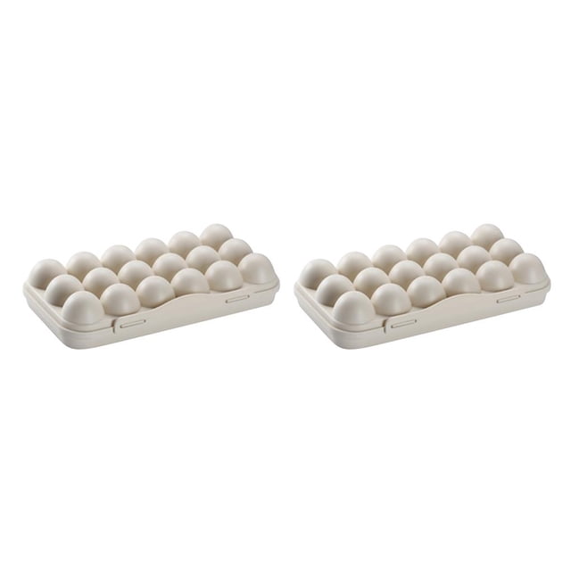 Matsuzay Caja de almacenamiento de huevos Dido, soporte de plástico para huevos, organizador de almacenamiento con tapa, accesorio de cocina Type5 NO5