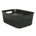 thumbnail image 1 of Life Story 10 Qt Decorative Storage Basket, Medium Plastic Home Organizer, Black, 1 of 7