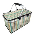 thumbnail image 3 of Enfriador térmico, impermeable, aislado, para el almuerzo, bolsa de almacenamiento para picnic, contenedor Rayas amarillas kusrkot Almacenamiento con aislamiento portátil, 3 of 5
