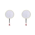thumbnail image 3 of kurtrusly Éventail en Soie Tuan Fans Enfants DIY Peinture Fans Poignée en Bois Exquise Fait Main Rond Fan Fête d'Anniversaire 2Set, 3 of 6