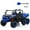 Blue, variant on TCARAIWEN 24V Ride On 2 Seater Dump Truck with Remote Control, Ride on UTV W/,2 Speed 4WD Power Ride Cars 6x6 Wheels Ride on Toys W/ Dump Bed/Shovel for Boys Girls,Black