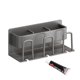 thumbnail image 1 of Estante Para Cepillos De Dientes, Espacio Libre De Perforaciones, Organizador De Cepillos De Dientes De Secado Rápido De Aluminio Para Baño, 1 of 8