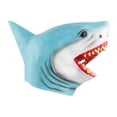 thumbnail image 1 of Máscara de tiburón de látex cómoda para actuación dramática, divertida máscara de cabeza de animal para juego de rol, 1 of 8