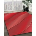 thumbnail image 2 of Ahgly Company Indoor Round Patterned Red Area Rugs, 4' Round, 2 of 6
