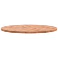 Table top ?80x25 cm round solid beech wood
