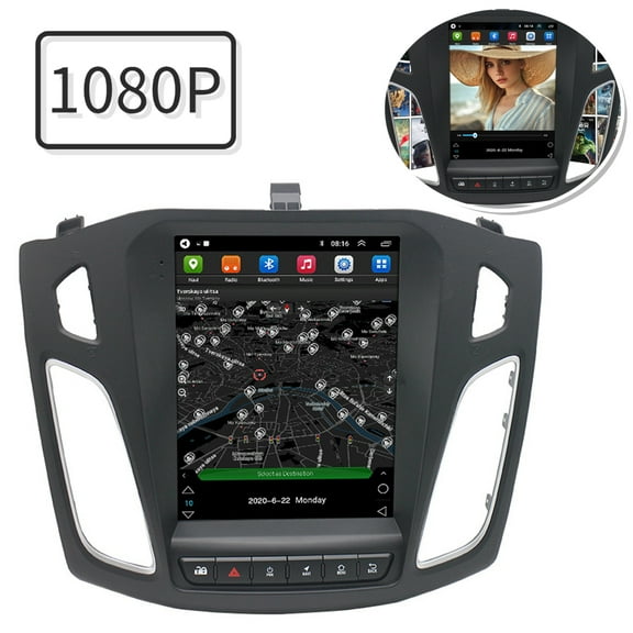 Amerteer GPS Android 10.1 Auto Radio Multimedia Player Navigation For Ford Focus 2012-2017,1 16G-9.7 Inch Touch Screen Stereo Sat Nav Support SWC Phone Car Head Unit(1 16G)