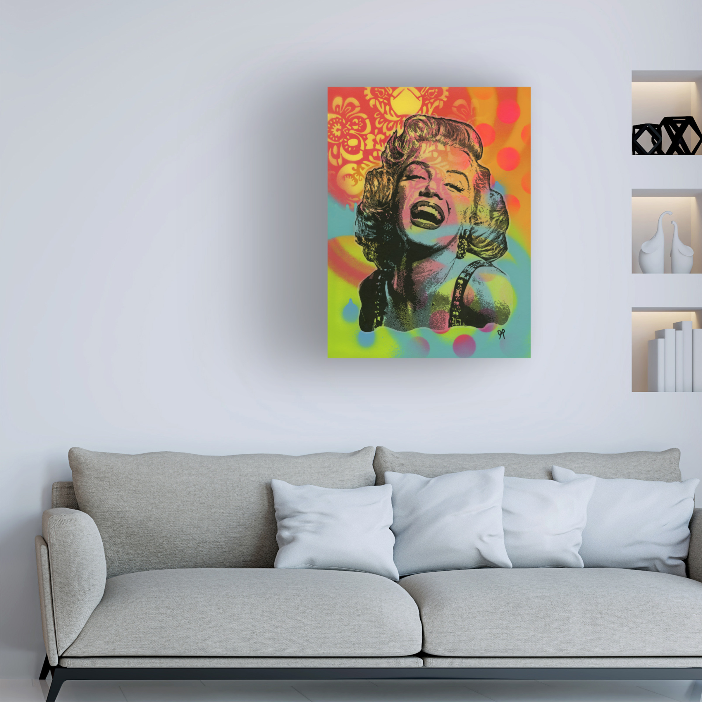 Trademark Fine Art 'Guffaw Marilyn' Canvas Art by Dean Russo
