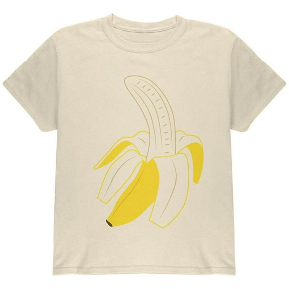Halloween Fruit Peeled Banana Costume Youth T Shirt Natural YSM