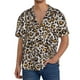 thumbnail image 1 of Fotbe Leopard Camisa Estampada de Manga Corta para Hombre, Casual de Verano, Estilo Playero, Sin Arrugas-Small, 1 of 5