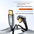 thumbnail image 4 of Cable de datos OTG para ordenador portátil, dispositivo de carga rápida PD 100W, USB 3,1 Gen 2, tipo C, Chip Emark, 10Gbps, 4K, 60HZ, 4 of 4