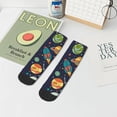 thumbnail image 5 of Salouo Space Pattern Unisex Middle Tube Socks,Middle-Finger Knee High Socks Over The Calf Tube Stocking Crew Stockings for Women and Men Tube Socks, 5 of 8