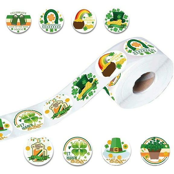 Pattern Stickers St. Patrick's Day Stickers Self Stickers Green Flag Hat Stickers St. Patrick's Day Decorating Supplies Kids Sticker Books Small Sticker Kids Sticker Books Ages 2-4 Steamer for