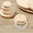 thumbnail image 5 of Reusable Wooden Cover Lids with Silicone Seal - 80Mm for Candle Cup Glass Jars, Kitchen Sealer, By Kingtowag, 5 of 5