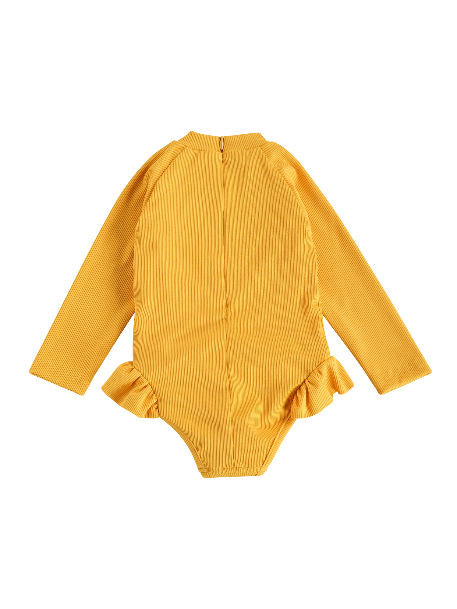 Kiapeise Kiapeise Baby Girls One Piece Swimsuit Zip Ruffled Long Sleeve Bathing Suit Walmart Com Walmart Com