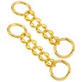 thumbnail image 1 of 2pcs Purse Strap Extender Chain Shoulder Bag Extender Chain Purse Metal Chain Extender, 1 of 8