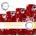 thumbnail image 4 of Fsddascl Red Snowman Christmas Blackout Curtains for Bedroom/Living Room, Thermal Insulated Kitchen Curtains, Xmas Tree Snowflake Gifts Grommet Darkening Window Treatment Drapes 27.5"x39"x2, 4 of 6
