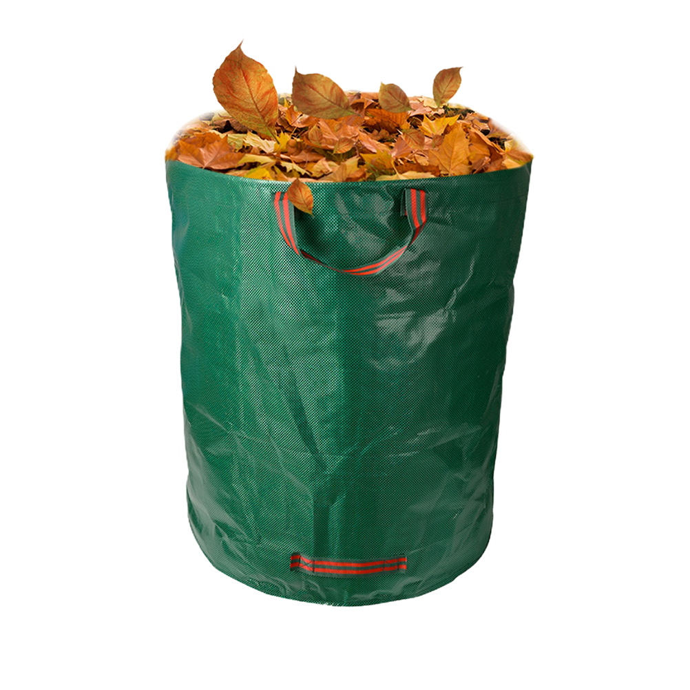 Environmental-Friendly Durable Garden Yard Waste Bag Composting Fruit Kitchen Waste Fermentation Secrets Growers Bags Green Collapsible Compost Bin with Window