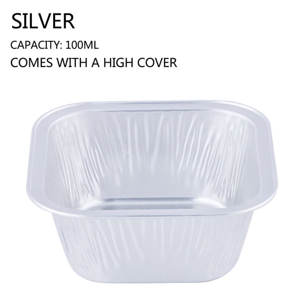 Fiudx Moldes de Aluminio para Cupcakes, Moldes Reutilizables y Duraderos, Tapas Resistentes Al Calor, Prácticos para Guardar, Perfectos para Cupcakes, Chocolate, Postres, Fiestas y Bodas. Paquete de