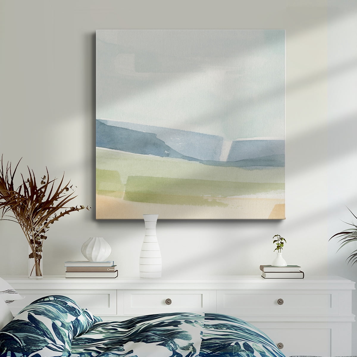 Wexford Home Pastel Slopes II-Premium Gallery Wrapped Canvas, 40" x 40" - Ready to Hang