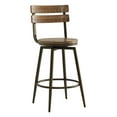 thumbnail image 5 of CHITA 26" Swivel Counter Height Bar Stools Set of 4 Wood Barstools with Detachable Back&Metal Base, 5 of 11