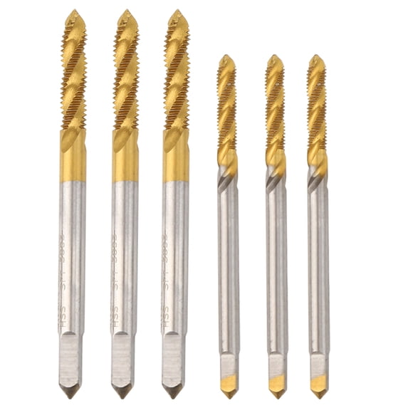 Screw Tap,3Sets Spiral Fluted Tap Spiral Tap High Speed Steel Tap Professionally Tested