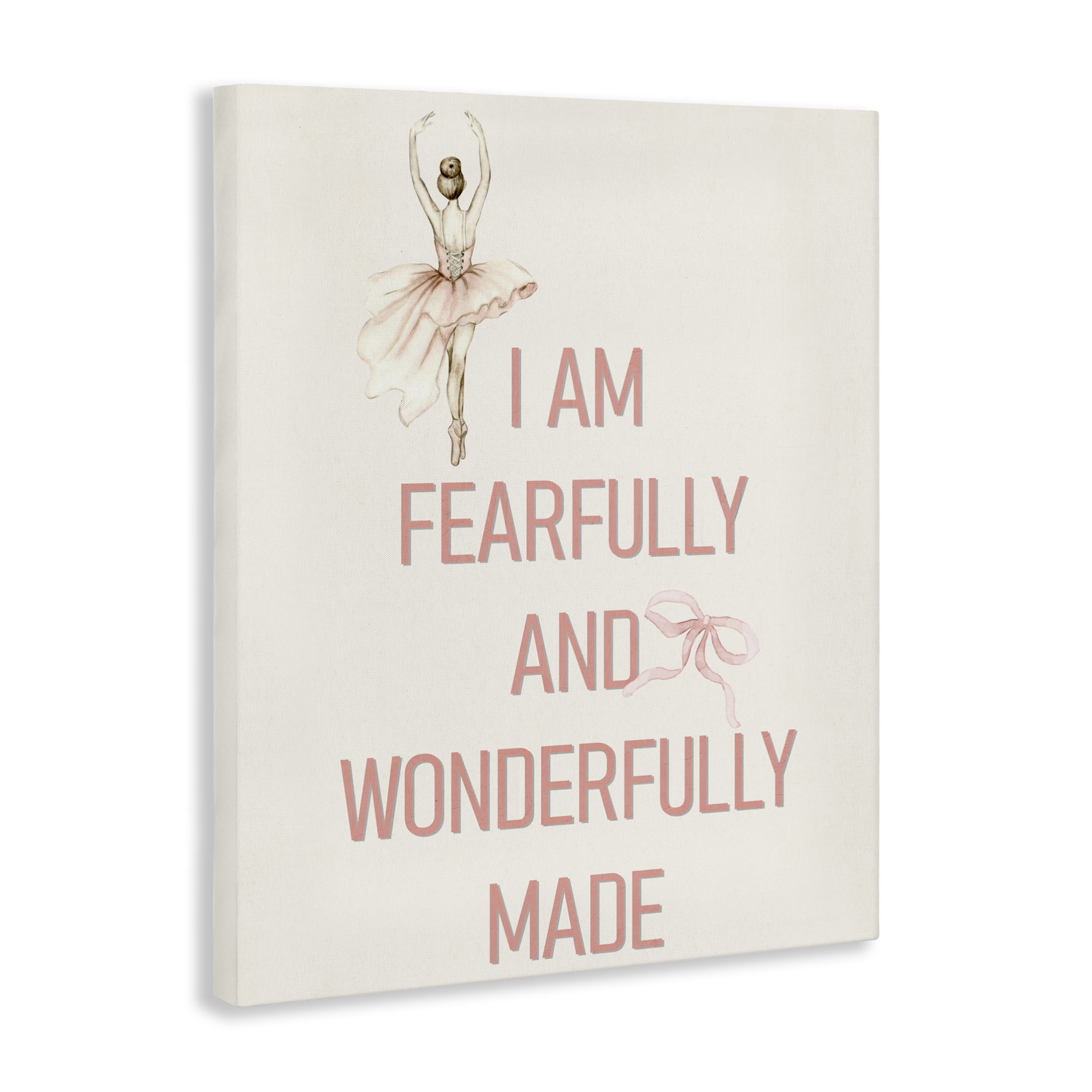 Wonderfully Made Ballerina Canvas Wall Art, design by Kim Allen