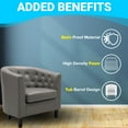 thumbnail image 3 of Emma Arm Chair by Naomi Home-Color:Gray, 3 of 10