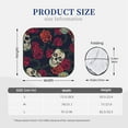 thumbnail image 3 of Haiem Roses Skulls Car Windshield Sun Shade (2 Pieces) Foldable Windshield Sun Shade Car Accessories for Truck SUV Pickup-Large, 3 of 7