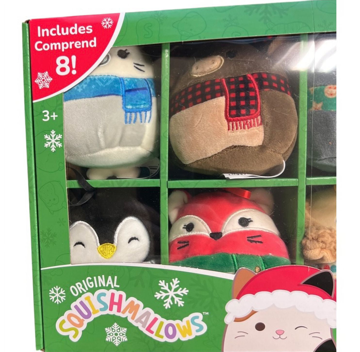 Official Squishmallow 4” Ornaments 8-pack