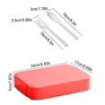 thumbnail image 3 of HBFAGFB Boîte à Lunch Étanche Portable Outil d'Emballage pour Repas et Collations Contenants de Rangement pour Aliments Blanc, 3 of 7