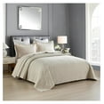 thumbnail image 7 of 3-Piece 100% Cotton Oversized Bedspread Lightweight Quilt Coverlet Embroidery Farmhouse Bedding Set (TM Beige, Queen (100"x106")), 7 of 7