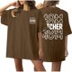 thumbnail image 1 of Camiseta de Cuello Redondo Impresa Delantera Y Trasera de Béisbol de las Mujeres de Verano, Camisetas Cortas Casuales Ligeras para las Mujeres, 1 of 5