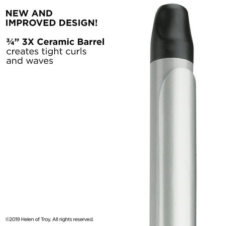 Revlon Perfect Heat 3/4" Ceramic Spring Curling Iron, Black
