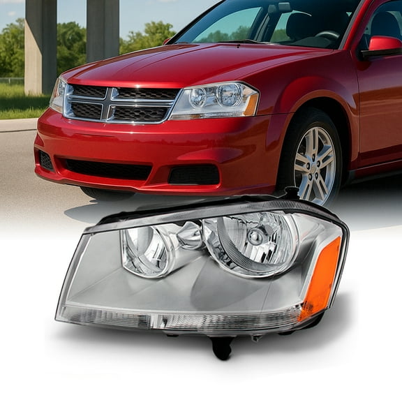 AKKON - For 2008-2014 Dodge Avenger Driver LH Left Side Headlight Headlamp Replacement