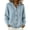 Light Blue -BI09, variant on Womens V Neck Cardigan Sweaters Long Sleeve Button Down Drawstring Knit Tops Hooded Sweater Khaki M
