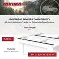 thumbnail image 6 of Yakima 60 Inch Tracks with CapNuts for Custom Install Roof Rack Systems, 6 of 8