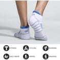 thumbnail image 6 of CAILDANL Athletic Running Ankle Socks, Low Cut Cushioned Anti-Blister Tab Sports Socks Men Women 6Pairs, 6 of 6