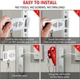 thumbnail image 4 of Portable Door Lock Home Security,Travel Door Locker Latch Traveling Extra Locks Lockdown, for Additional Safety and Privacy, for Hotel Home College Apartment (Red), 4 of 7