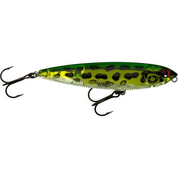 Yo-Zuri 3DB Pencil 4" Topwater Hard Bait Lure, Prism Frog, 5/8 oz.