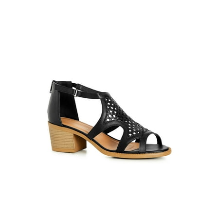 

Cloudwalkers Women s Wide Fit Malani Faux Leather Zip Heels