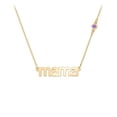 thumbnail image 1 of Mama' Necklace with Satellite Birthstone, 1 of 4