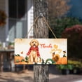 thumbnail image 3 of Happy Thanksgiving Goldendoodle with Turkey Pumpkins Autumn Vibes Landscape Wood Sign Doodle Dog Lover Gifts Idea Hanging Wall Home Decor - 12018, 3 of 5